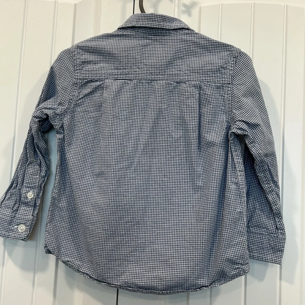 The Children's Place Blue Checkered Kids Shirt